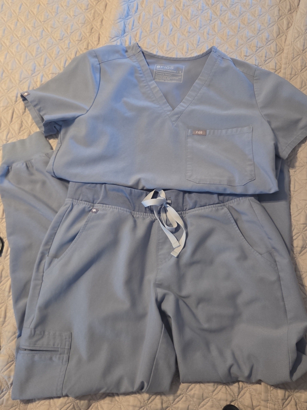 Figs Light Blue Scrubs